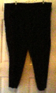 MEN'S DARK BROWN SLACKS by Perry Ellis (100% polyester) sz 40/32 - Picture 1 of 4