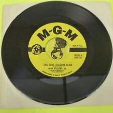 Hank Williams Jr Long Gone Lonesome Blues - 45 Record Vinyl Album 7"
