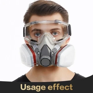 16 in 1 6200 Safety Full Face  Mask Respirator Painting Spraying Work Facepiec - Picture 1 of 5