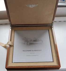 Bentley Mulsanne Prototype Photobook in Hand-made Walnut Case - Rare ! - Bild 1 von 14