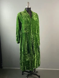 Gonna e top vintage RUE DE REVES * SOHO NYC 1980 velluto verde 2 pz * GRANDE - Foto 1 di 11