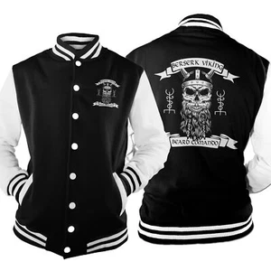 Herren College Jacke Beard Comando Viking Odin Wotan Warrior BV18720CJ - Bild 1 von 1