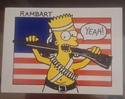 Tarjeta Bart Simpson Desert Storm.  Único en su clase como nuevo Foto 1 de 2