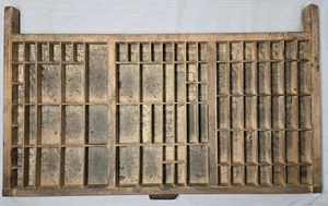 Hamilton vassoio stampanti cassetto tipografia scatola ombra legno vintage miniatura raro 4 - Foto 1 di 11