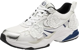 Coach Women's Tea Rose Mesh Sneaker (Size 7.5, 8)  Deep Blue/White NEW IN BOX - Picture 1 of 7