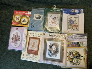 Cross Stitch Bundle X8 Sets Heritage Stitchcraft Craft Collection DMC M279 - Picture 1 of 9