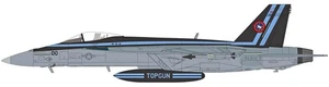 HOBBY MASTER 1/72 F/A-18E Super Hornet TOPGUN w/GBU-24 - Picture 1 of 1