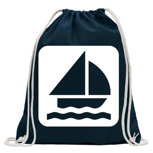 Ankerplatz Segelboot Piktogramme Turnbeutel Rucksack Sport Beutel Ziehgurt - Bild 1 von 112