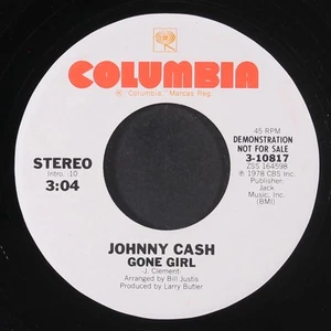 JOHNNY CASH: gone girl / mono COLUMBIA 7" Single 45 RPM - Bild 1 von 2