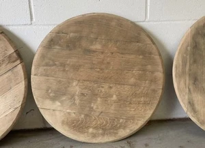 Sanded Whisky Barrel Lids (Large) - Picture 1 of 2