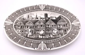 222 Fifth SLICE OF LIFE SAN FRANSISCO OVAL SERVING PLATTER 14.5” - Picture 1 of 3