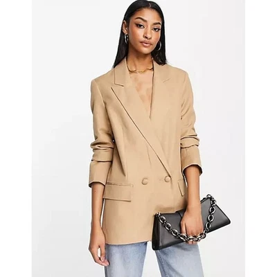 ASOS DESIGN NWT WOMEN'S SIZE US 14 Perfect Blazer in Camel - Image 1 of 4