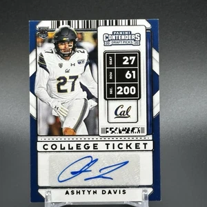 2020 Panini Contenders Draft Picks College Ticket Auto Ashtyn Davis #218 RC AU - Bild 1 von 2