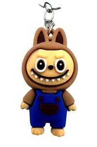 Brown Monster Doll Keychain - Kawaii Halloween Collectible Adorable & Spooky - Picture 1 of 6