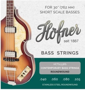 GENUINE HOFNER CONTEMPORARY BASS GUITAR STRINGS ROUNDWOUND SHORT SCALE HCT1133RS - Picture 1 of 2