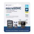 Platinet 4 In 1 Microsd 8Gb Micro Cl10 + Card Reader + Otg + Adattatore Sd 42226