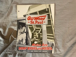 Garwood Medium Duty Dump Bodies and Hoists Sales Brochure 1950's Vintage - Picture 1 of 6