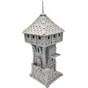 WARGAMING BATTLE TOWER COMPATIBLE WITH WARHAMMER SCENERY TERRAIN LOTR FANTASY - Picture 1 of 6