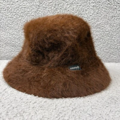 Sombrero cubo vintage Kangol Furgora para mujer mediano marrón Charlene Angora Foto 1 de 4