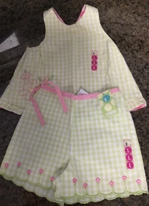NWT Gymboree Set Leapin Lily Pads Line Swing Sun Top & Shorts Size Large 5 Years - Picture 1 of 7