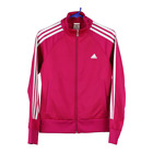Age 12 Adidas Track Jacket - Small Pink Polyester Blend