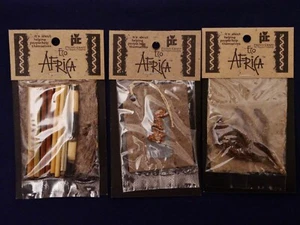 3 Pkgs Eco Africa Handmade Plant Paper Scrapbook Embellishments Cards Crafts 8J - Picture 1 of 5