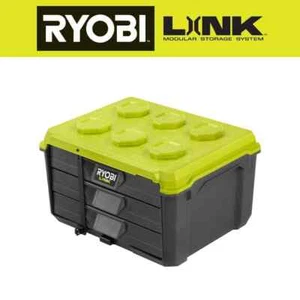 Caja de Herramientas Ryobi LINK 3 Cajones Modular Resistente a Impactos Organizar Tienda Herramientas - Imagen 1 de 8
