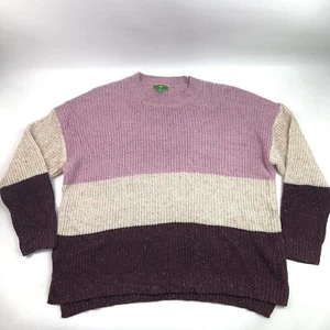 Dip Acrylic Fashion Neapolitan Ice Cream Sweater Pullover Women's Size 3X - Picture 1 of 9