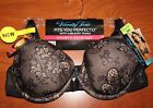 NEW VANITY FAIR FITS YOU PERFECT NEUTRAL BLACK LACE BRA 34B 36B 36C STYLE 75215