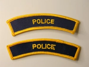 Lot of 2 Police Arch Patches - Picture 1 of 4