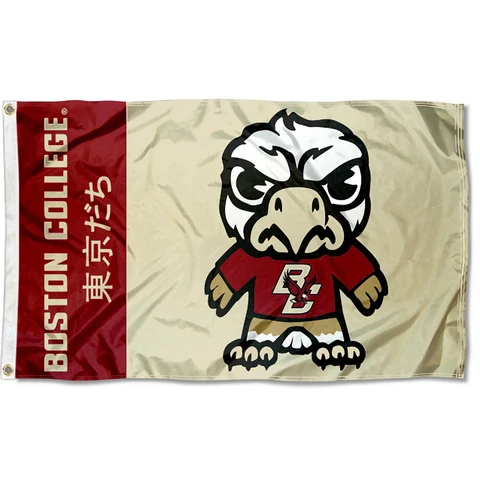 Boston College Eagles Kawaii Tokyodachi Mascot 3x5 Banner Flag Cover