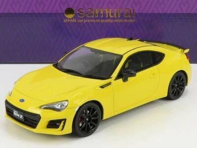 SUBARU BRZ GT COUPE YELLOW 2017 KYOSHO SAMURAI KSR18027Y 1/18 RESINE RHD - Photo 1/4