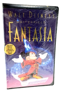 Disney Fantasia VHS Factory Sealed Final Release Masterpiece 1132 Clam Shell - Picture 1 of 7