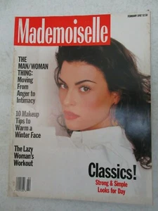 MADEMOISELLE MAGAZINE FEBRUARY 1992 MAGALI AMADEI NO LABEL VINTAGE WOMEN FASHION - Picture 1 of 2