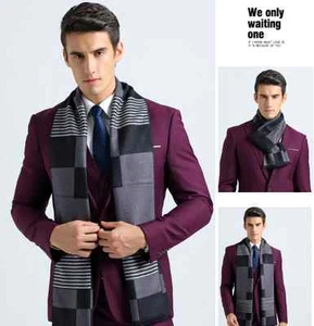 New style Arrive Men England geometry neck autumn and winter warm scarf - Picture 1 of 3