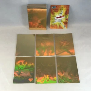 SUPERMAN THE HOLO SERIES FULL GOLD HOLOGRAM Card Set (50) from 1996 SKYBOX - Picture 1 of 3