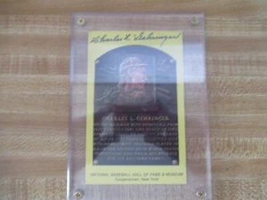 1 charles l. gehringer signed baseball hall of fame post card coa jsa 123088 - Picture 1 of 3