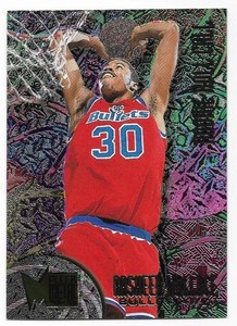 RASHEED WALLACE 1995-96 Fleer Metal Rookie Roll Call #R-10 Pistons Bulletts UNC