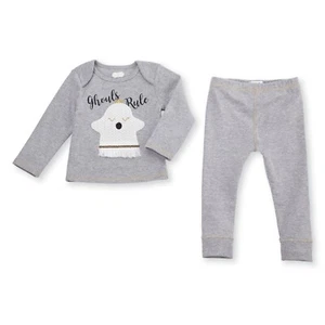 NEU MIT ETIKETT MUD PIE BABY MÄDCHEN GHULE REGEL 2-TEILIGES GEISTER-SET GRÖSSE 6-9 MONATE - Bild 1 von 1