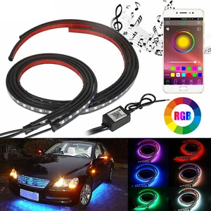 APP Control RGB Neon LED Strip Under Car Truck Underglow Underbody Kit for Lexus - Picture 1 of 8