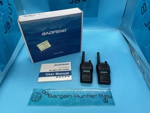 *SEE DESC* BF-88ST Pro PMR446 Walkie Talkie Upgraded Long Range Rechargeable - Zdjęcie 1 z 7