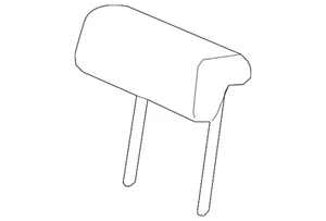 Genuine Honda Headrest Center 82940-T0A-A11ZB - Picture 1 of 2