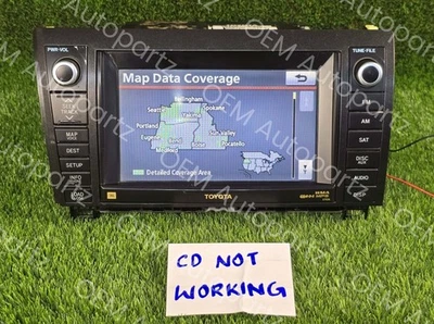 Toyota Sequoia Tundra 2010-2013 JBL Navigation Display Unit 86120-0C330 E7026 - Image 1 of 4