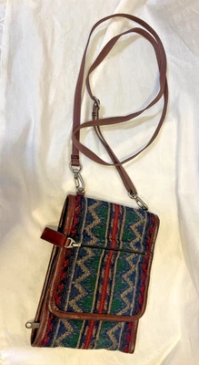 Bolso Bandolera Pendleton Triple Plegable DE COLECCIÓN, Patrón Punto Roca Foto 1 de 4