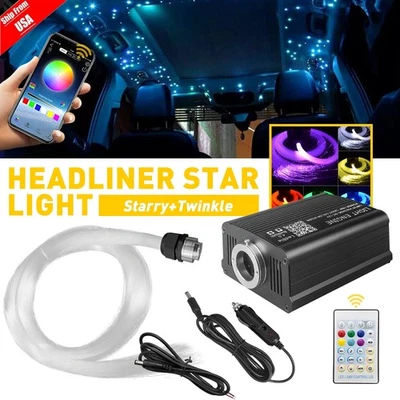 Kit de luces estrella para techo de coche 500-1000 piezas luces de techo centelleantes de fibra óptica Foto 1 de 4