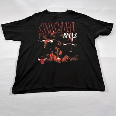 Camiseta masculina retrô estampa gráfica Young & Reckless Y&R Chicago Bulls tamanho XL - Imagem 1 de 4