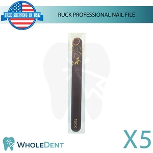5 Ruck Professional Nail File Durable Abrasion Manicure Pedicure - Picture 1 of 7