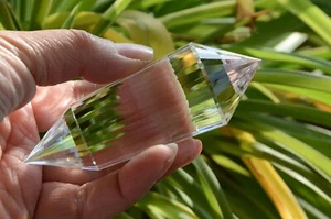 Pájaro de cuarzo con punta de cristal de 33 lados transparente al agua 99 % alta altitud real del Himalaya - Imagen 1 de 4