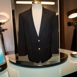 Versace Collection by Gianni Versace Black Wool Blazer Size 44 - Picture 1 of 5