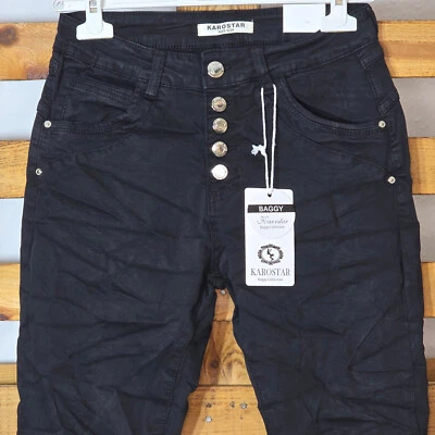 ** KAROSTAR CLASSIC BAGGY JEANS Gr. 36 - 48 JEANS HOSE MIT KNÖPFE TOP AKTUELL ** - Bild 1 von 4